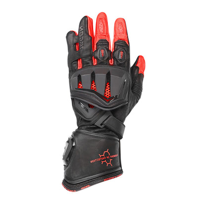 Argon Mission II Race Motorcycle Gloves - Black Red