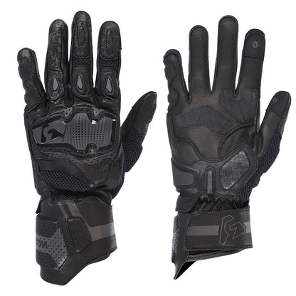 Argon Synchro II Ladies Leather Motorcycle Glove - Black