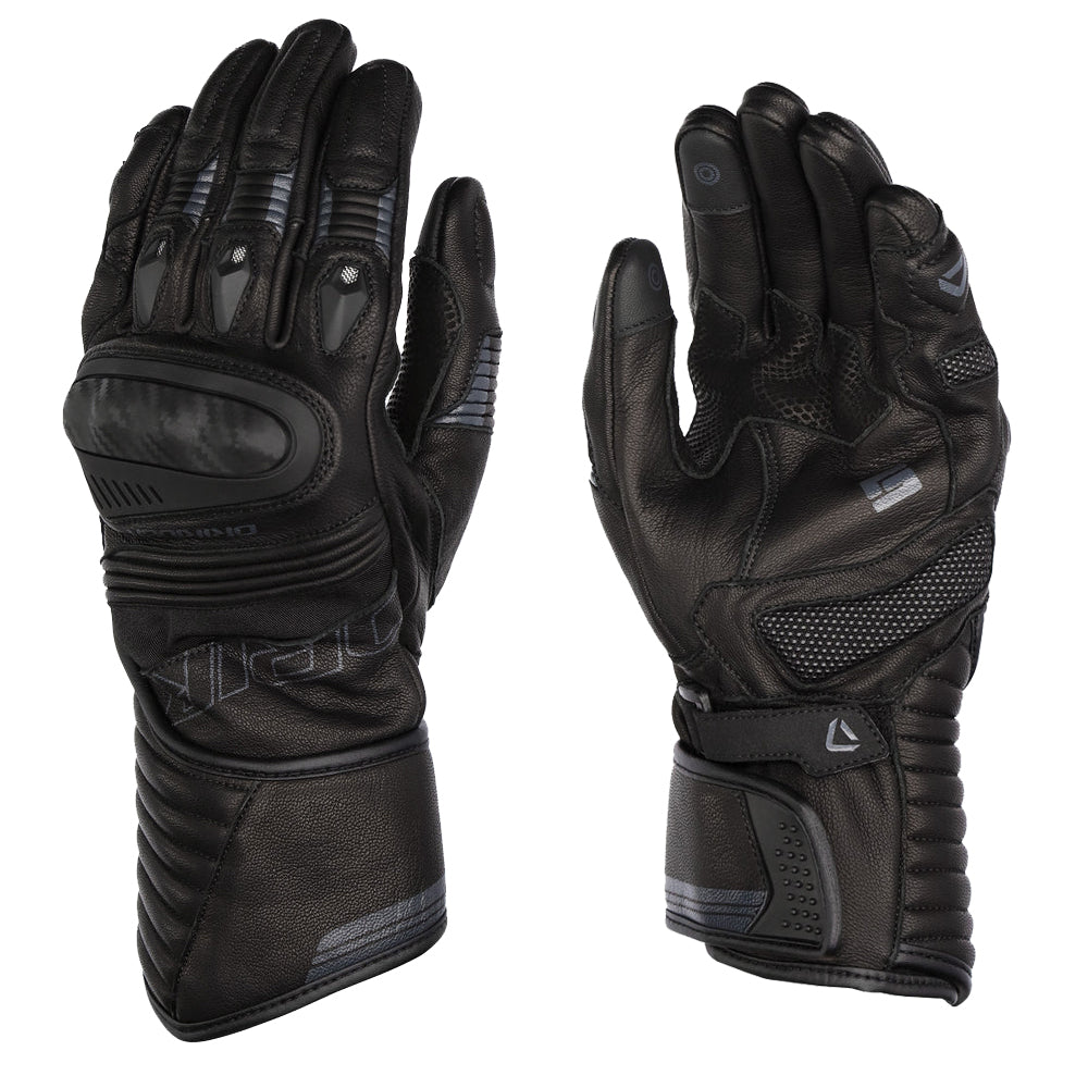 Dririder Torque Ladies Leather Long Cuff Glove - Black