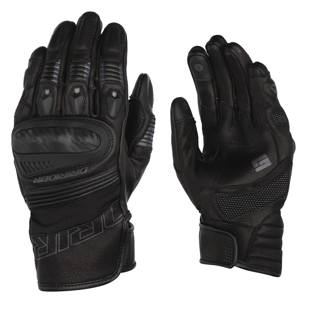 Dririder Torque Ladies Leather Short Cuff Glove - Black