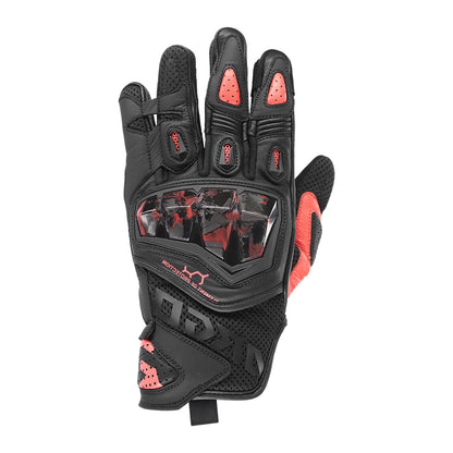 Argon Turmoil II Summer Short Cuff Gloves - Black Red