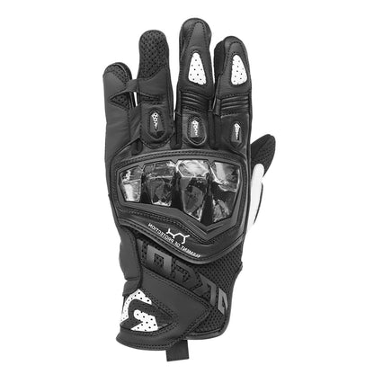 Argon Turmoil II Summer Short Cuff Gloves - Black White