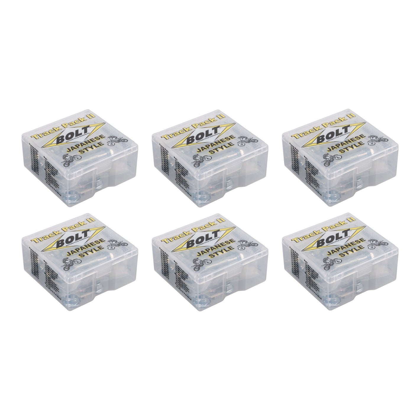 Bolt Track Pack for Japanese Motorcycles (6 Kits Display)