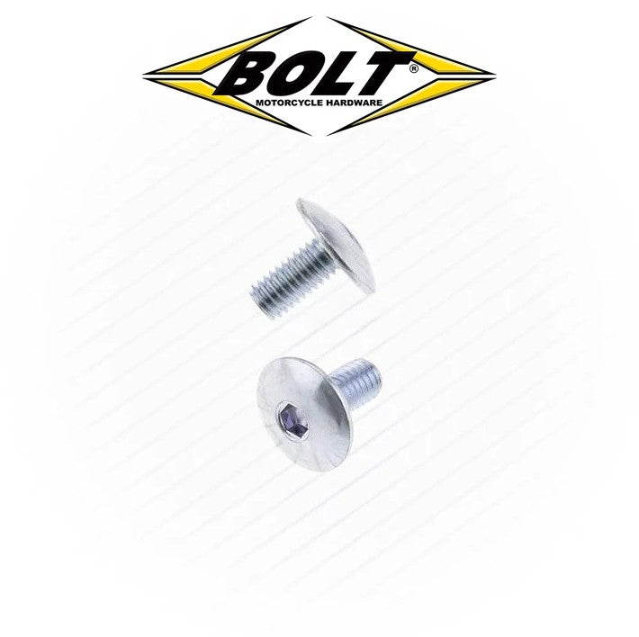 BOLT 6x12mm 1.0p Fairing Button Allen Head Bolts - 10 Pack