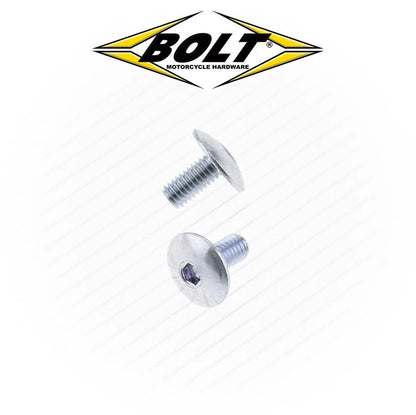 BOLT 6x12mm 1.0p Fairing Button Allen Head Bolts - 10 Pack