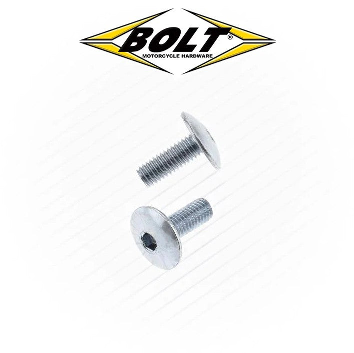 BOLT 6x16mm 1.0p Fairing Button Allen Head Bolts - 10 Pack