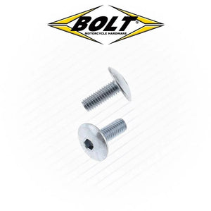 BOLT 6x16mm 1.0p Fairing Button Allen Head Bolts - 10 Pack
