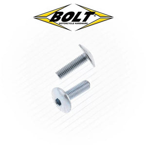 BOLT 6x20mm 1.0p Fairing Button Allen Head Bolts - 10 Pack