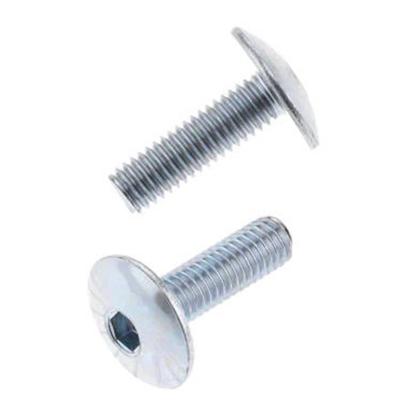 BOLT 6x25mm 1.0p Fairing Button Allen Head Bolts - 10 Pack