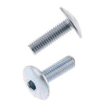 BOLT 6x25mm 1.0p Fairing Button Allen Head Bolts - 10 Pack