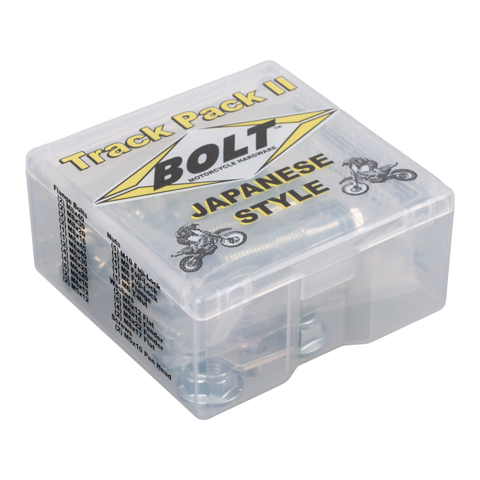 BOLT Japanese Track Pack II Motorcyle Bolt Kit - 54 Piece