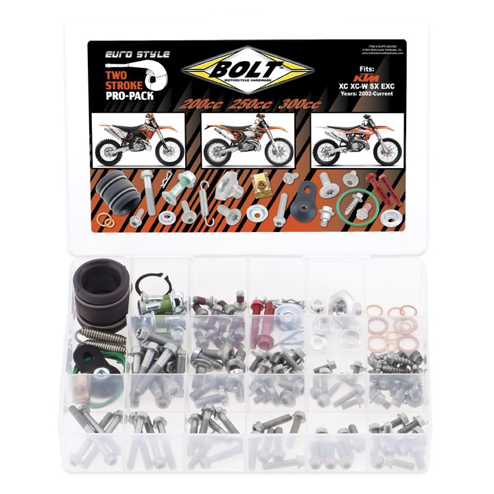 BOLT Euro Pro Pack Bolt Kit - KTM 200-300 2 Stroke