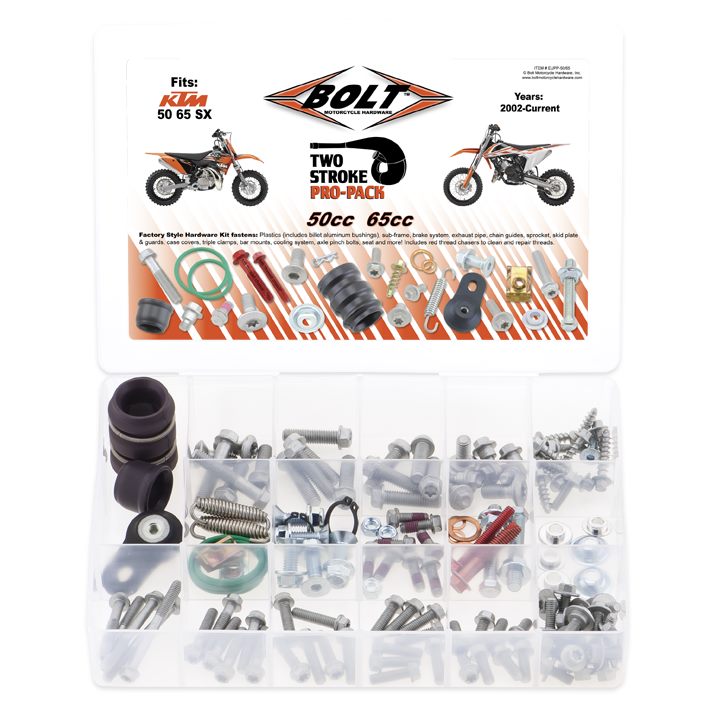 BOLT Euro Mini Pro Pack Bolt Kit - 50cc 65cc KTM Husqvarna GasGas