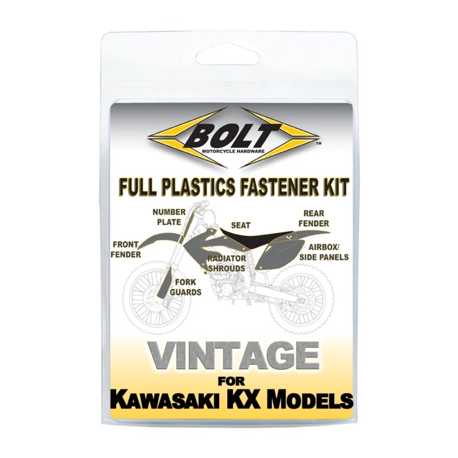 BOLT Plastics Fastener Bolt Kit - Kawasaki KX125 KX250 98-02