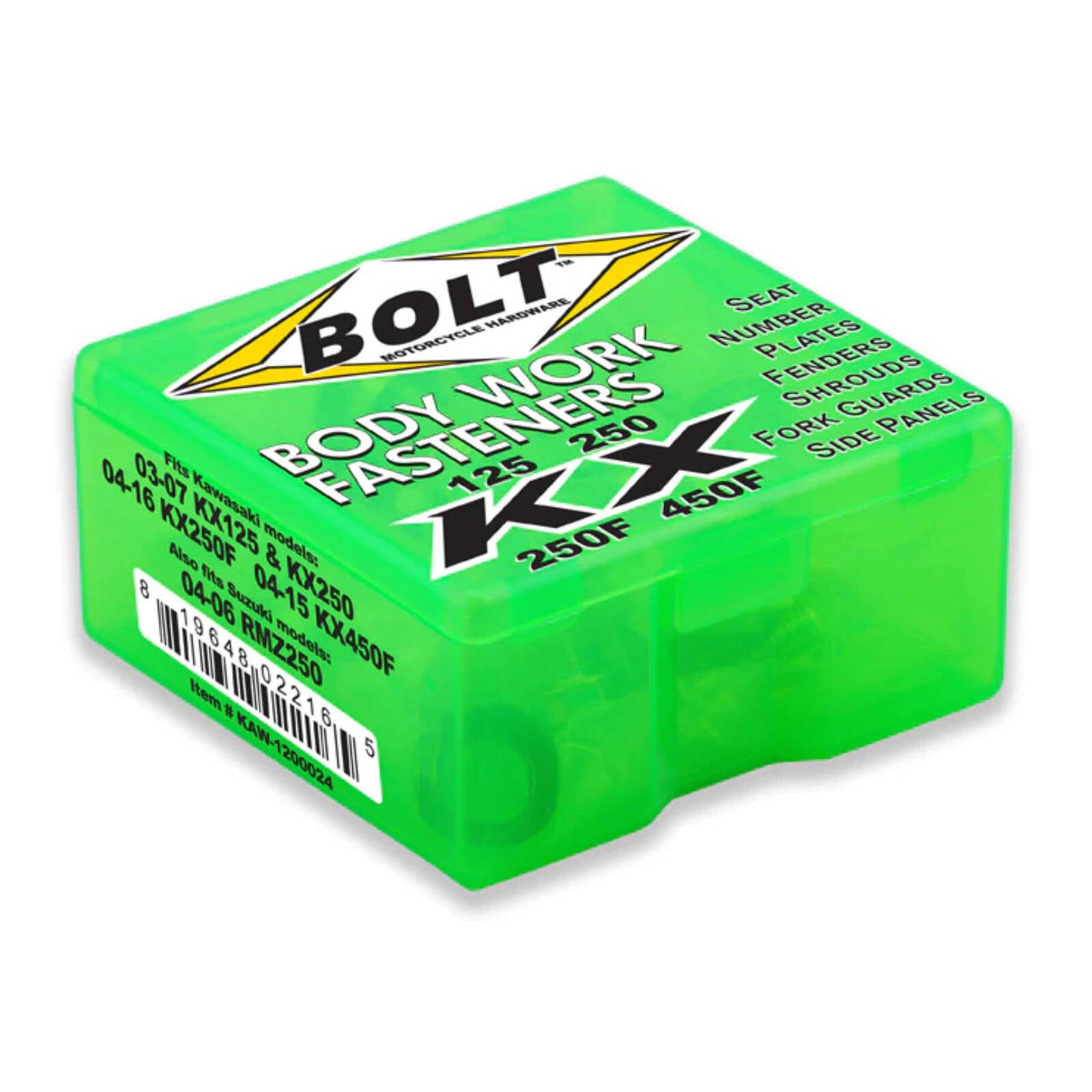 BOLT Body Work Plastics Bolt Kit - Kawasaki KX250 KX450 X