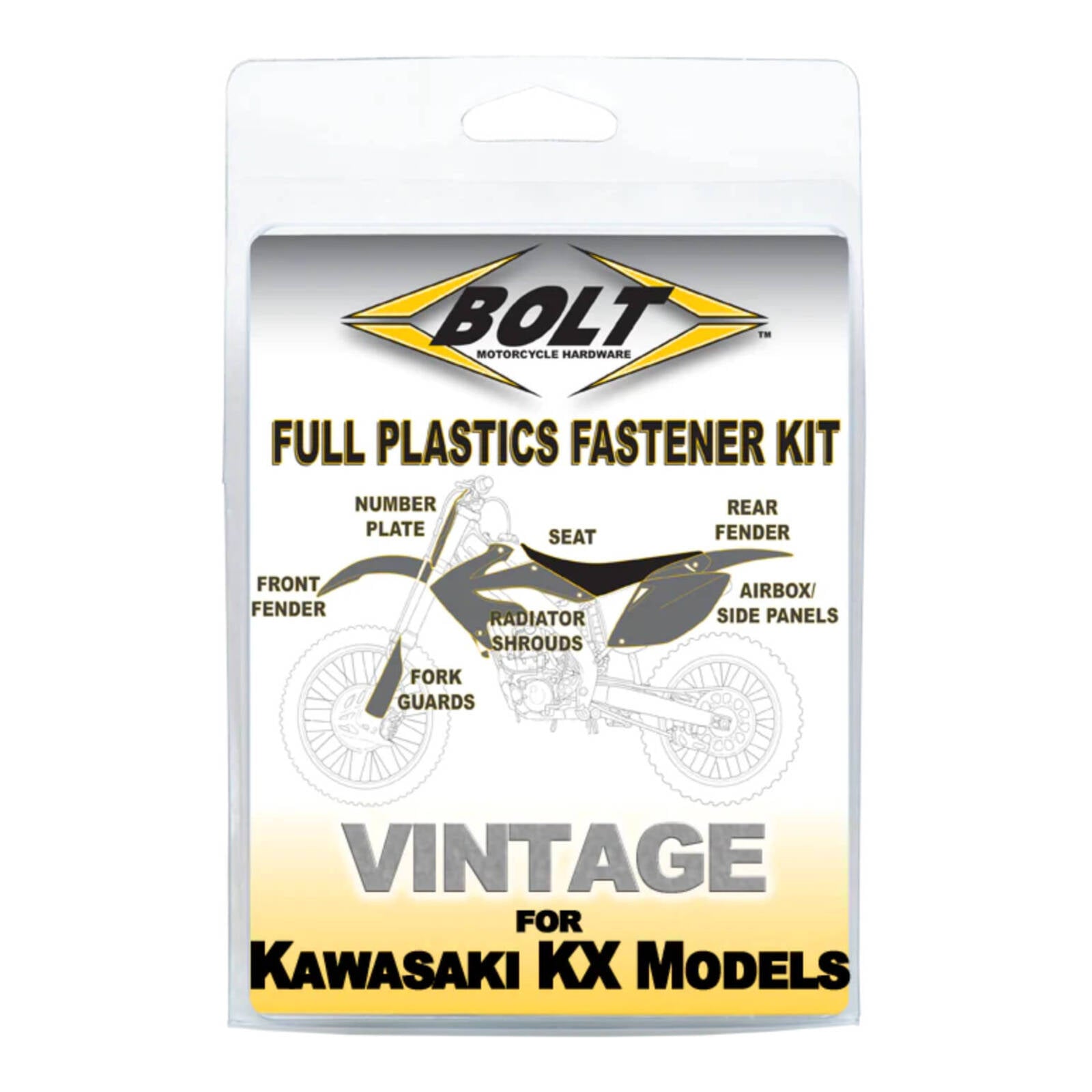 BOLT Body Work Plastics Bolt Kit - Kawasaki KX250 KX450 X