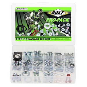 BOLT Kawasaki KX KXF Pro Pack Motorcycle Bolt Kit