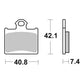 Brembo Upgrade Sinter Rear Brake Pads 07GR16SX