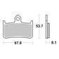Brembo Xtra Sinter Front Brake Pads 07HO28SR