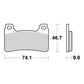 Brembo Upgrade Carbon Ceramic Front Brake Pads 07HO50RC