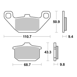 Brembo Prime Sinter Front Brake Pads 07KA08SA