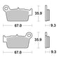 Brembo Prime Sinter Rear Brake Pads 07YA41SD