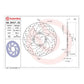 Brembo Prime Serie Oro Rear Brake Disc 68B407H2