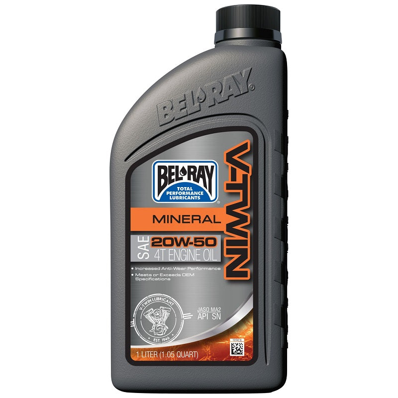 Belray 20W50 V-Twin Mineral Engine Oil - 1 Litre