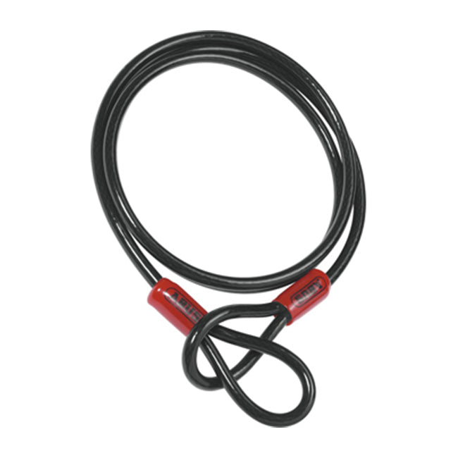 Abus Cobra Loop Cable - 10mm x 2mtr - Black / Red