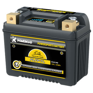 Poweroad PLFP-7L Lithium Motorcycle Battery V1 - 140cca