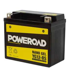 Poweroad YG12-BS Nano Gel Motorcycle Battery - 170cca