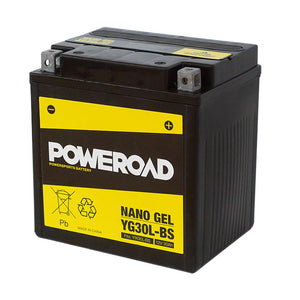 Poweroad YG30L-BS Nano Gel Motorcycle Battery - 360ccca