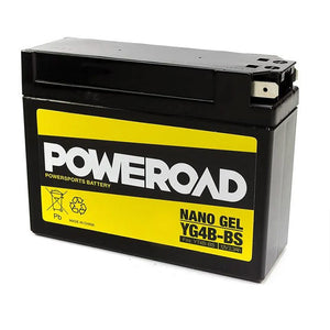 Poweroad YG4B-BS Nano Gel Motorcycle Battery - 30cca