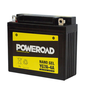 Poweroad YG7A-4A Nano Gel Motorcycle Battery - 120cca