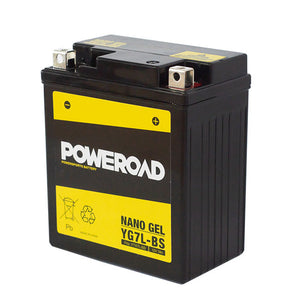 Poweroad YG7L-BS Nano Gel Motorcycle Battery - 100cca