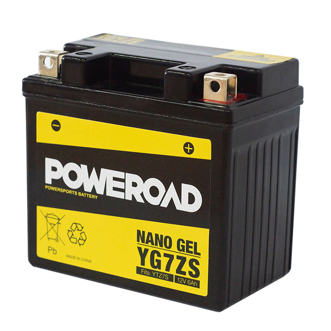 Poweroad YG7ZS Nano Gel Motorcycle Battery - 95cca