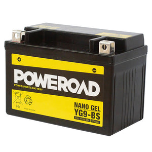 Poweroad YG9-BS Nano Gel Motorcycle Battery - 145cca