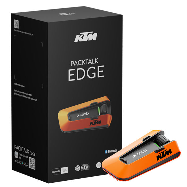 Cardo Packtalk Edge KTM - Single Pack - Bluetooth Intercom System