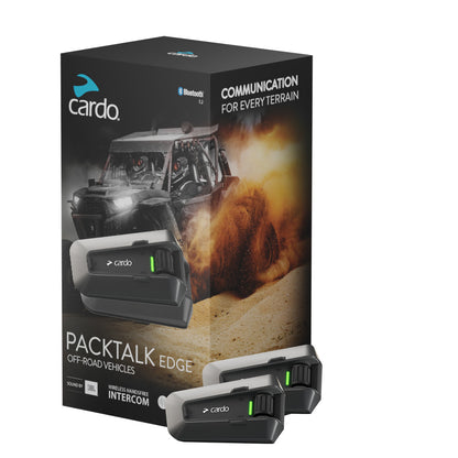 Cardo Packtalk Edge ORV - Dual Pack - Bluetooth Intercom System