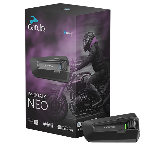 Cardo Packtalk Neo - Single Pack - Bluetooth Intercom System