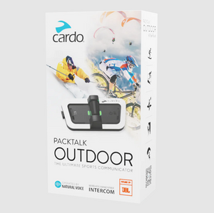 Cardo Packtalk Outdoor - White Single Pack - Bluetooth Intercom System