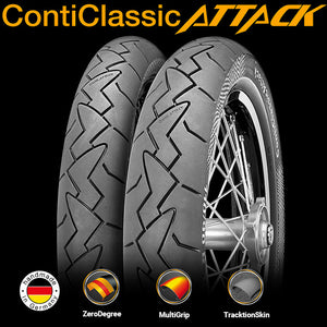 Continental 120/90-18 Classic Attack Rear Tyre - 65V Radial TL