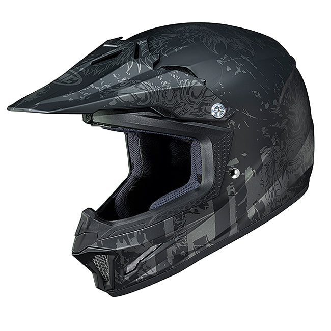 HJC CL-XY II Youth MX Helmet -  Creeper MC5 Black