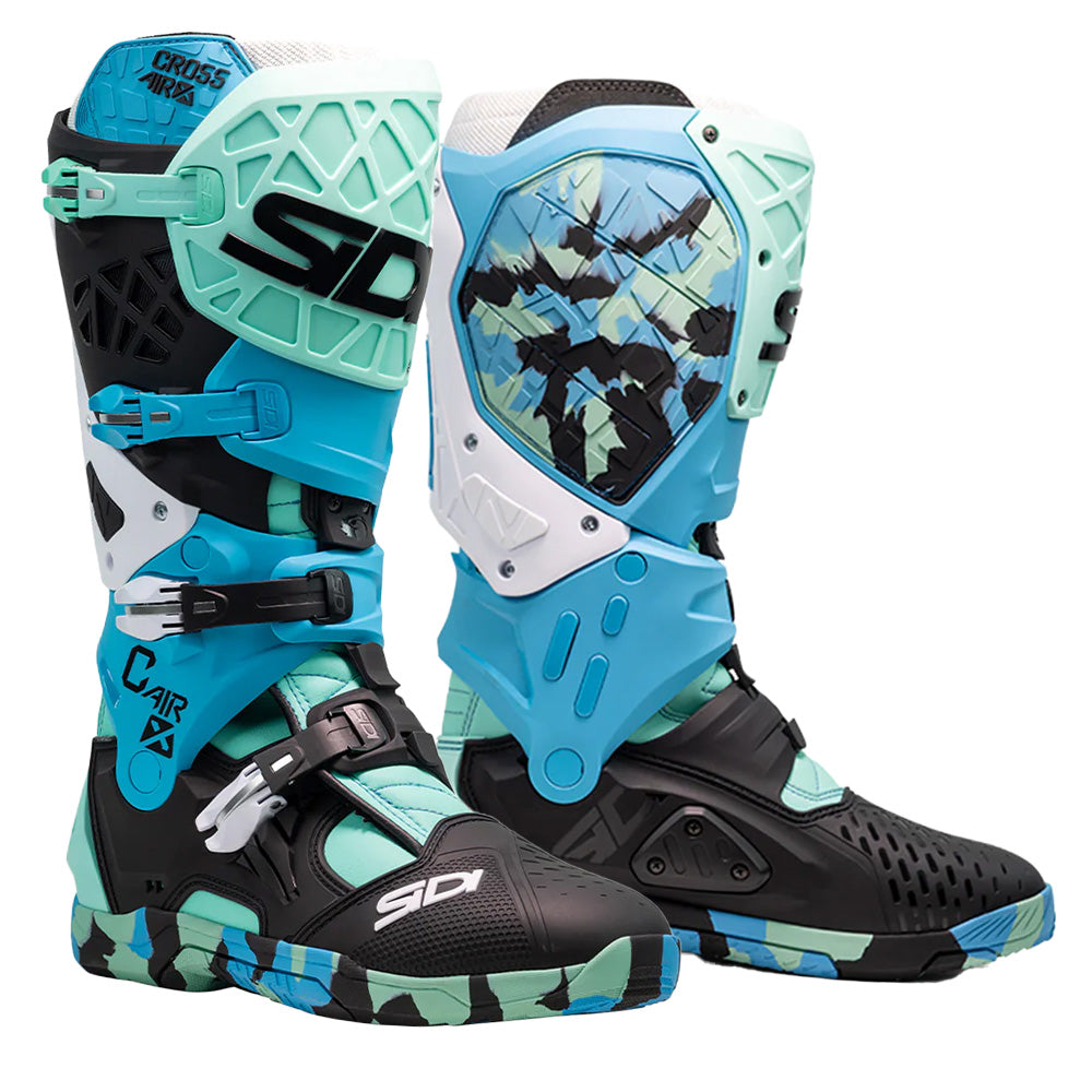 Sidi Crossair X MX Boots - Messy Cyan