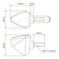 DRC 601 LED FLASHER 12V ORANGE 2PCS