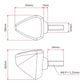 DRC 601 LED FLASHER 12V ORANGE 2PCS