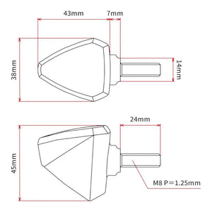 DRC 601 LED FLASHER 12V ORANGE 2PCS