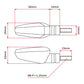 DRC 602 LED Flasher Lights (12V / Smoke / Pair)