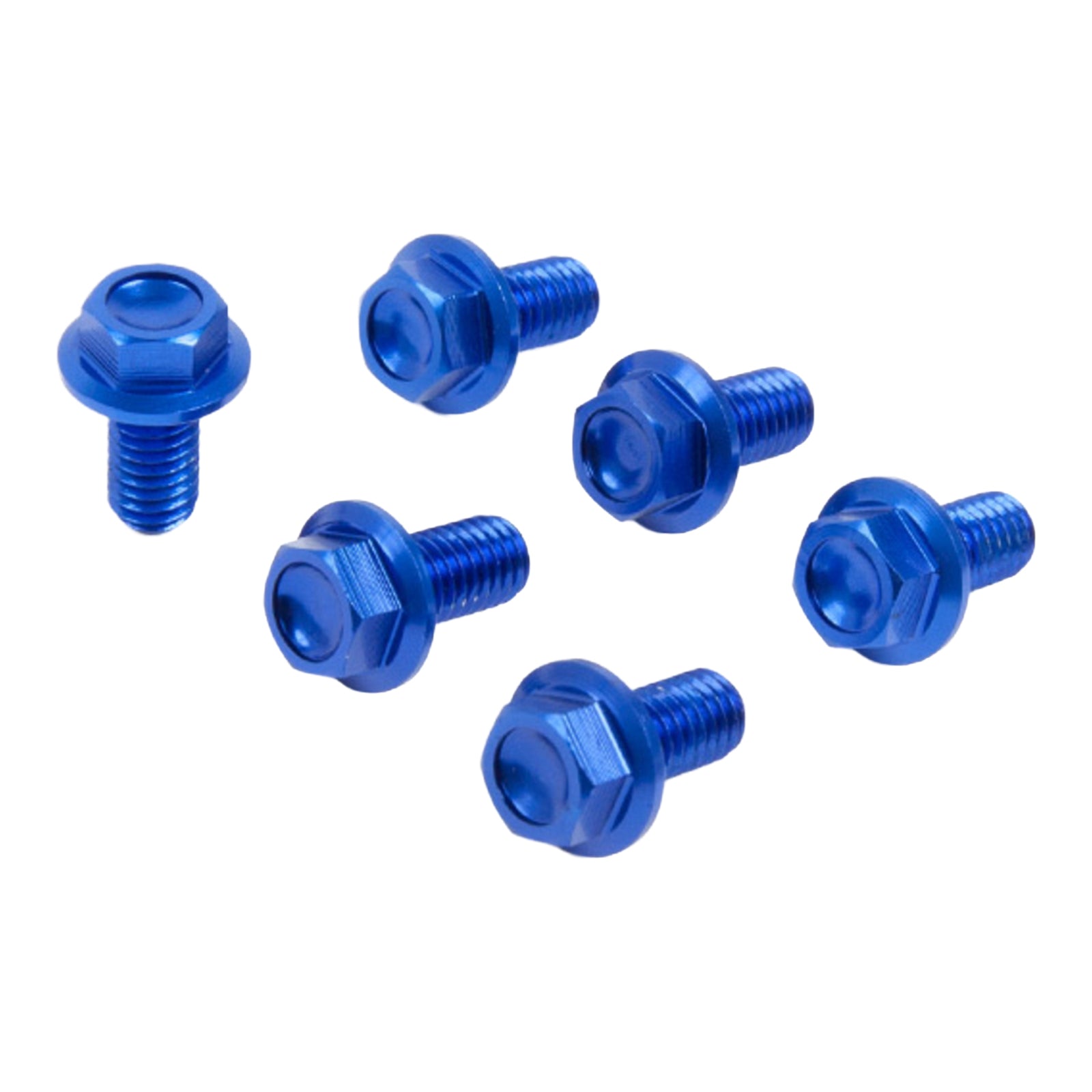 Zeta Fork Guard Bolt Set (6-Piece) - Yamaha Type 2 - Blue