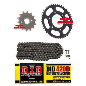 JT & DID Chain Sprocket Kit - Honda CRF70 XR70R - 420D 15/36T